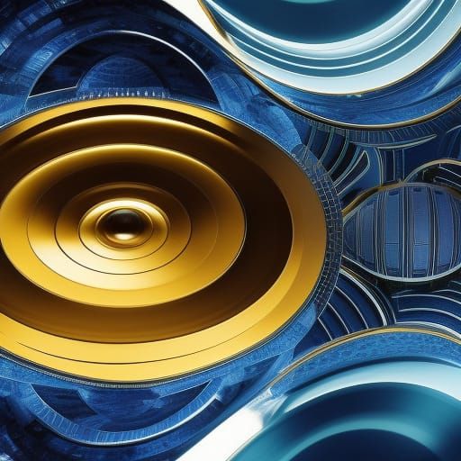 Futuristic Art Deco Spaceship Interior Design