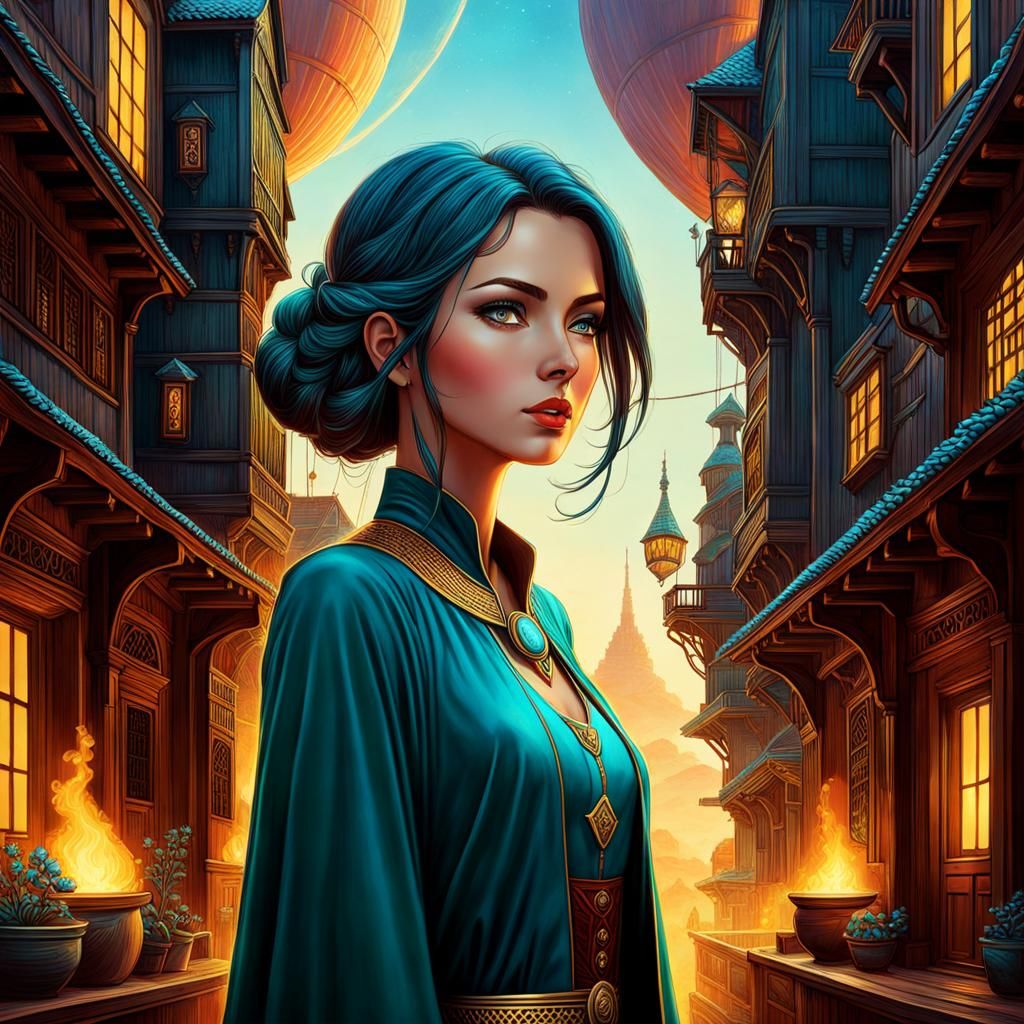 AI Image Based on Andrew Ferez Style