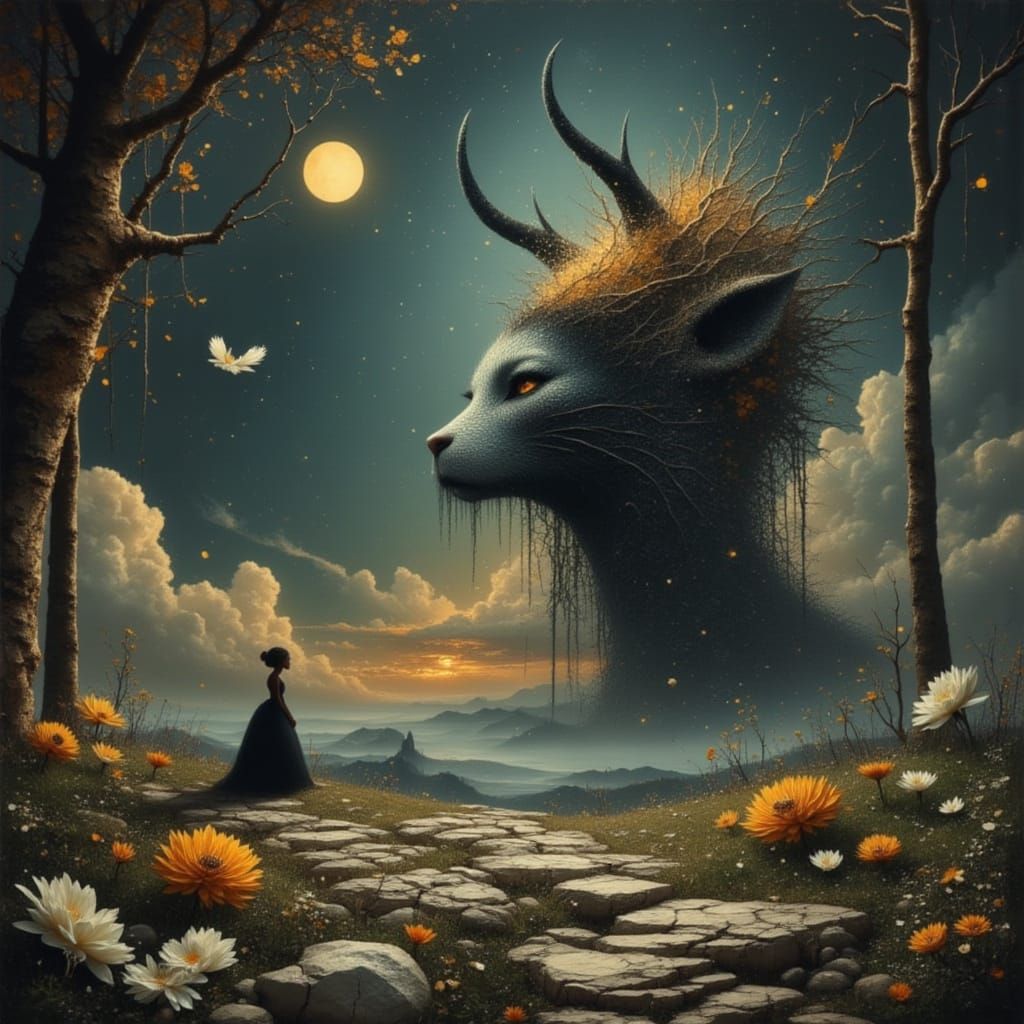 Ethereal Fairy Tale Transformation in Painterly Style