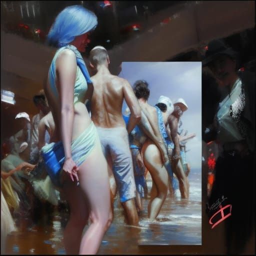 A Confident Leader Amidst Drama, Artstation Portrait