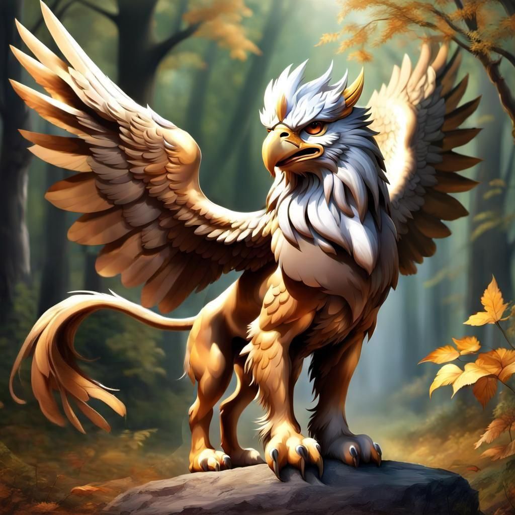 Dazzling Gryphon: A Mythical Creature