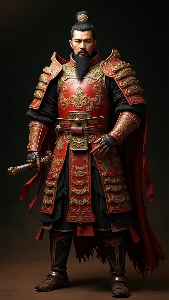 Sun Tzu in Ornate Armor, Digital High Fantasy