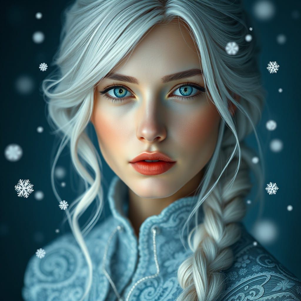 Winter's Serene Goddess