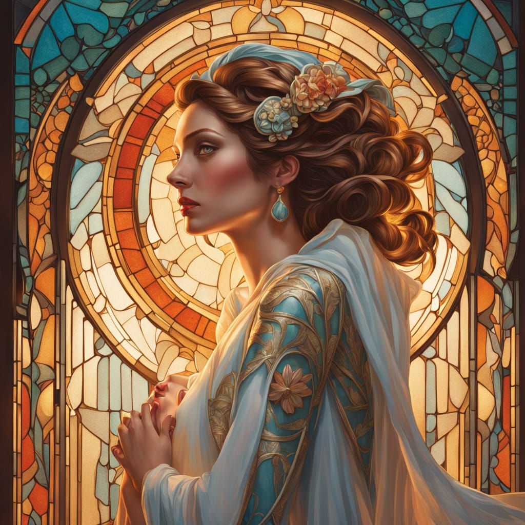 Mother's Love: A Radiant Sparkle with Magical Eyes