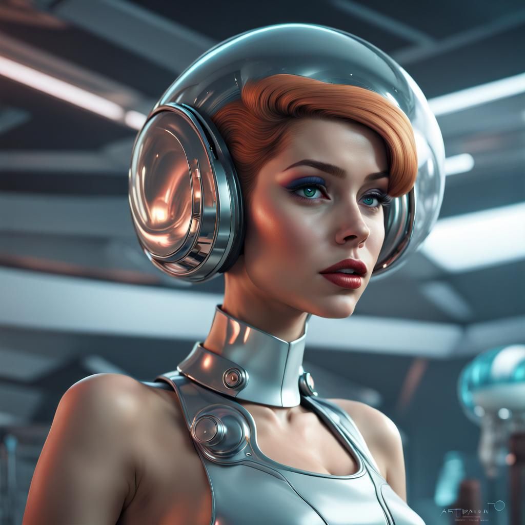 Sci-fi Retro Girl