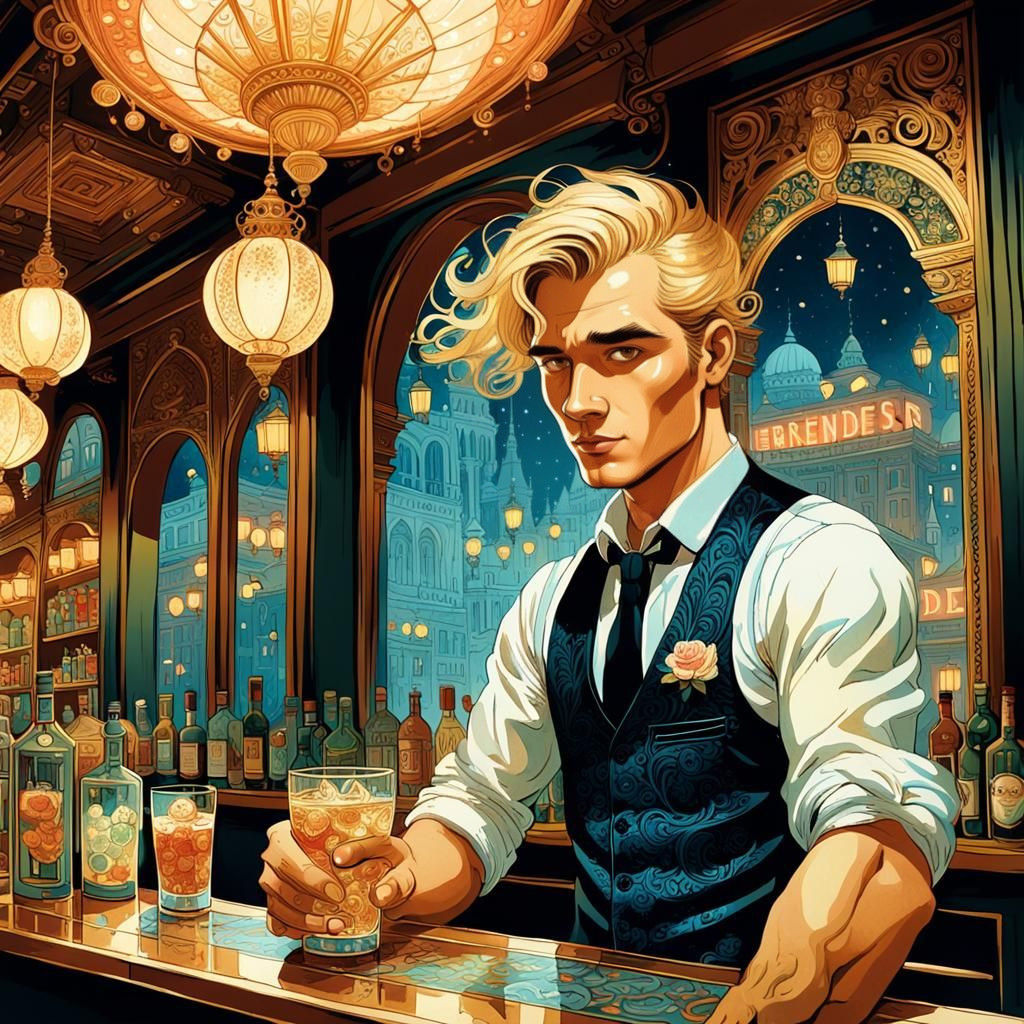 Bartender in Budapest, Jordi Labanda Style