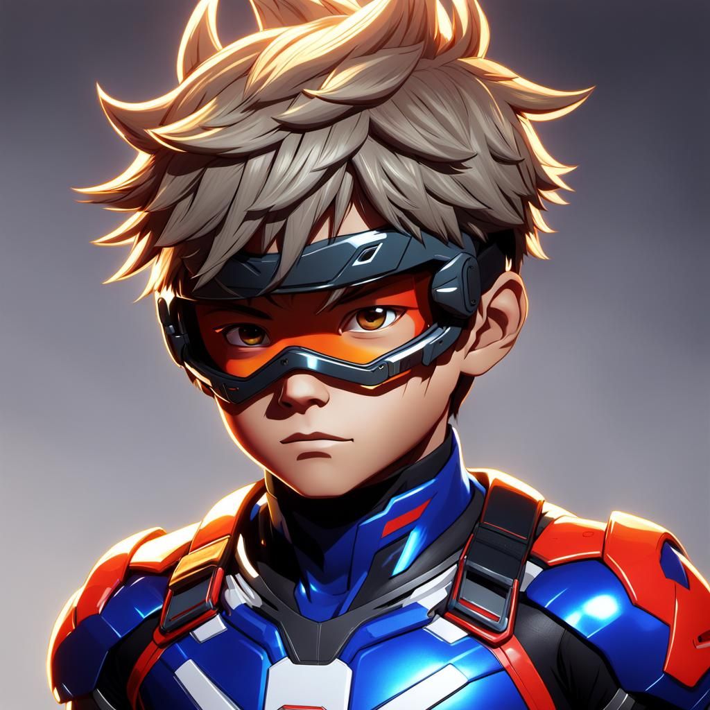 Kid Danger in 3D Anime Style