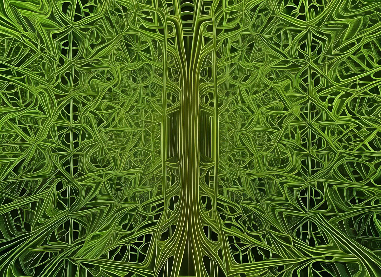 Psychedelic Jungle Dreamscape in Surrealist Style