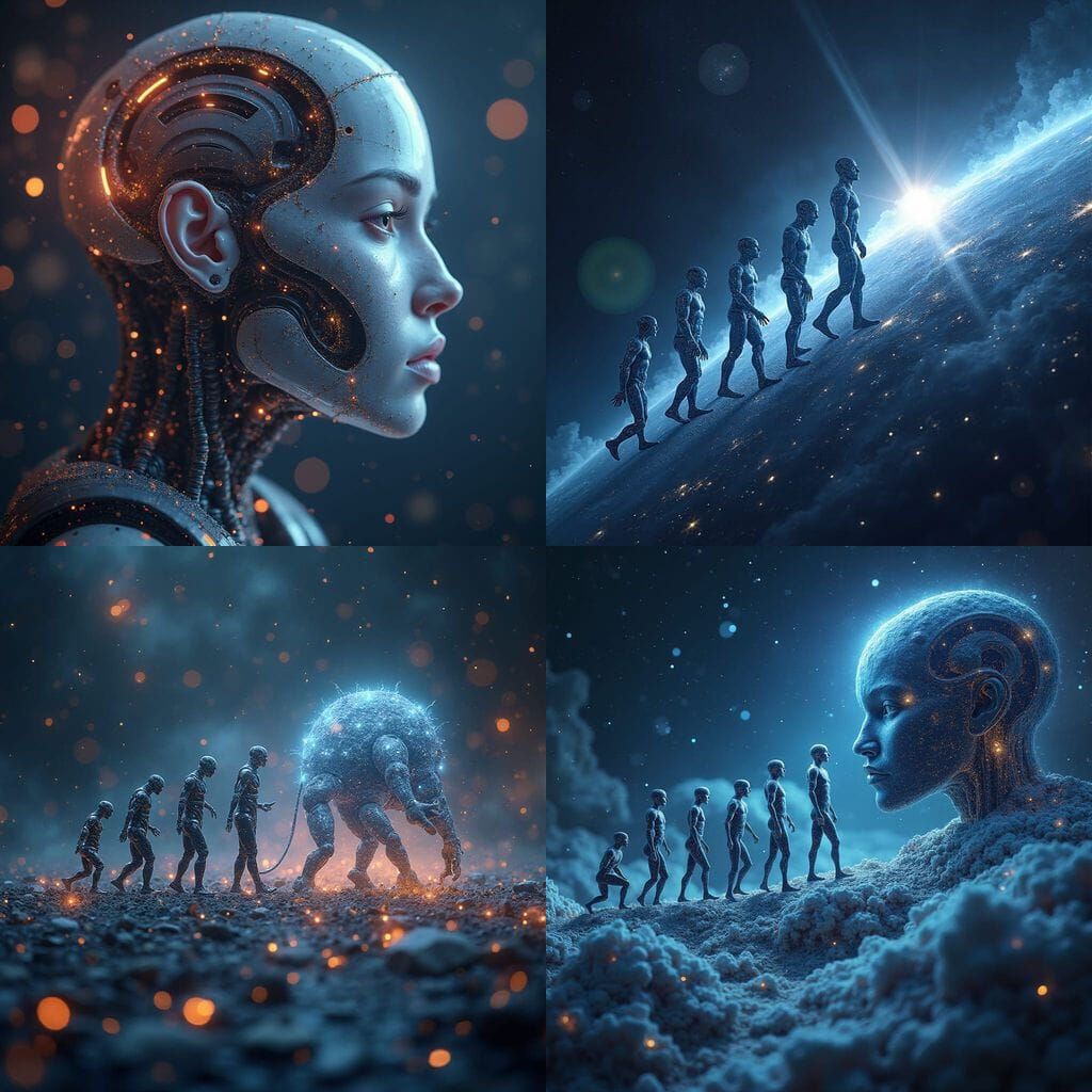 AI Evolution Across 1000 Lightyears