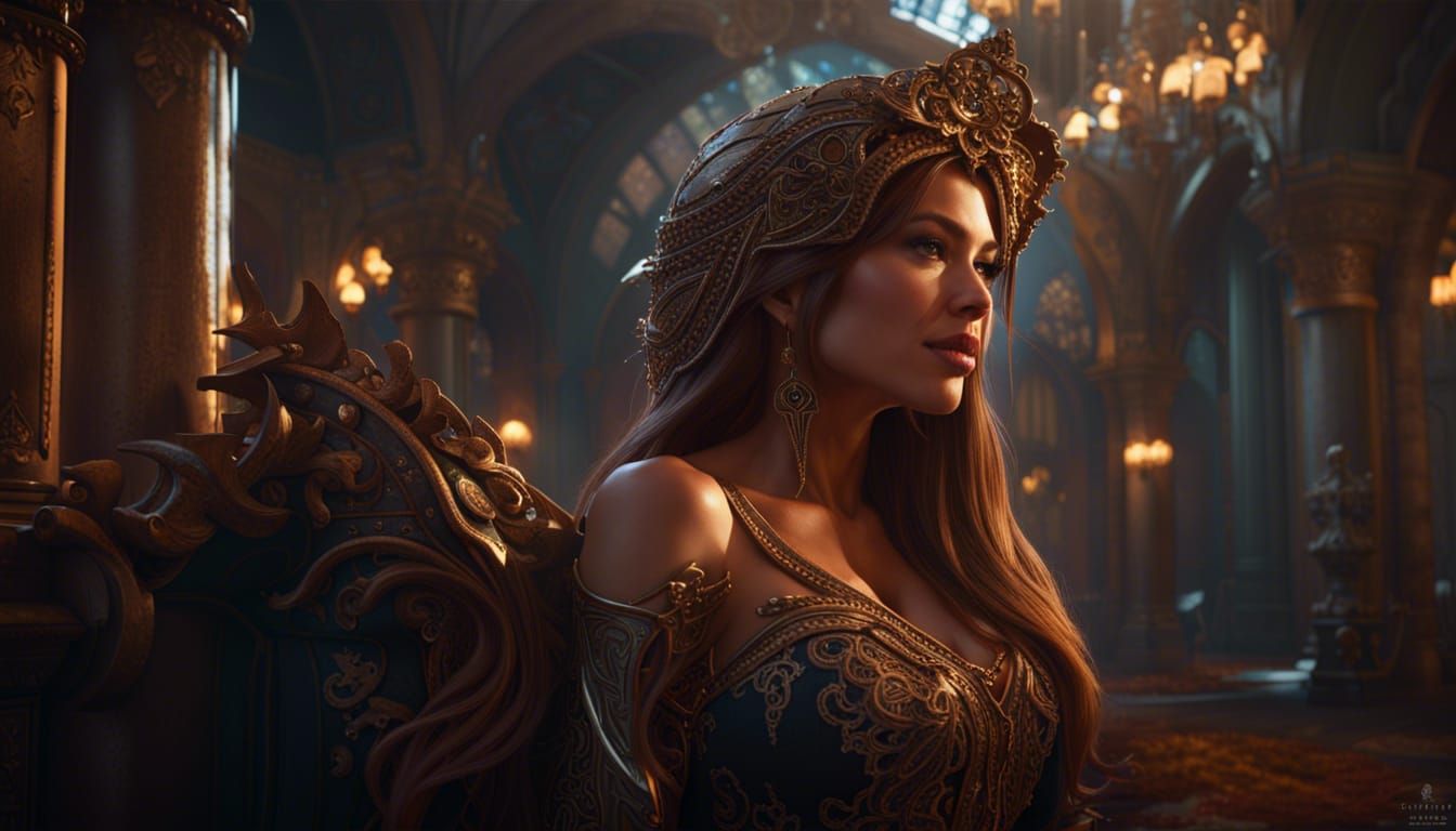 Sofia Vergara: Dark Fantasy Art by Greg Rutkowski