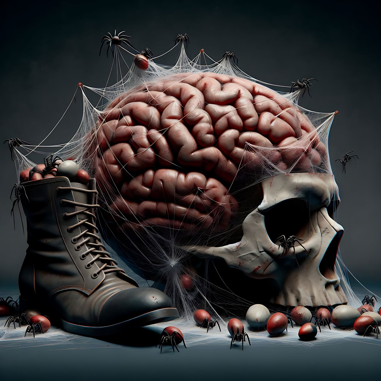 ‘A brain full of cobwebs, a boot full of spider’s eggs . . . !’