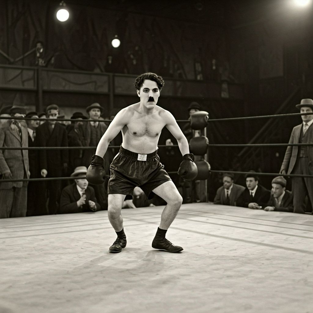 Boxing Scene in City Lights Movie (1931)