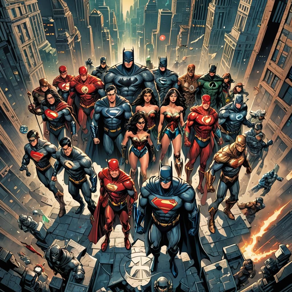 Justice League: Vibrant Comic Book Art