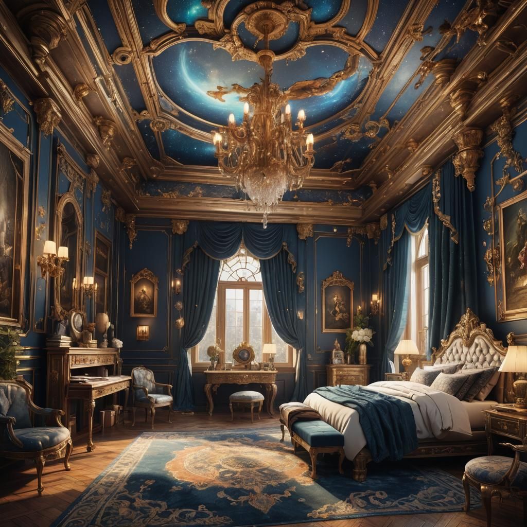 Luxury Dream Room Interior in Detailed Matte Painting