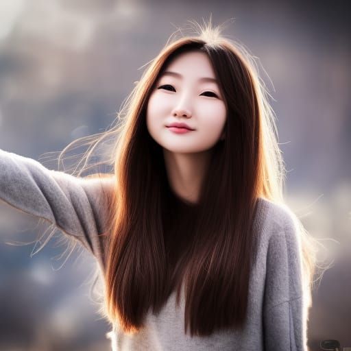Realistic Ultra HD Photo of a Korean Girl