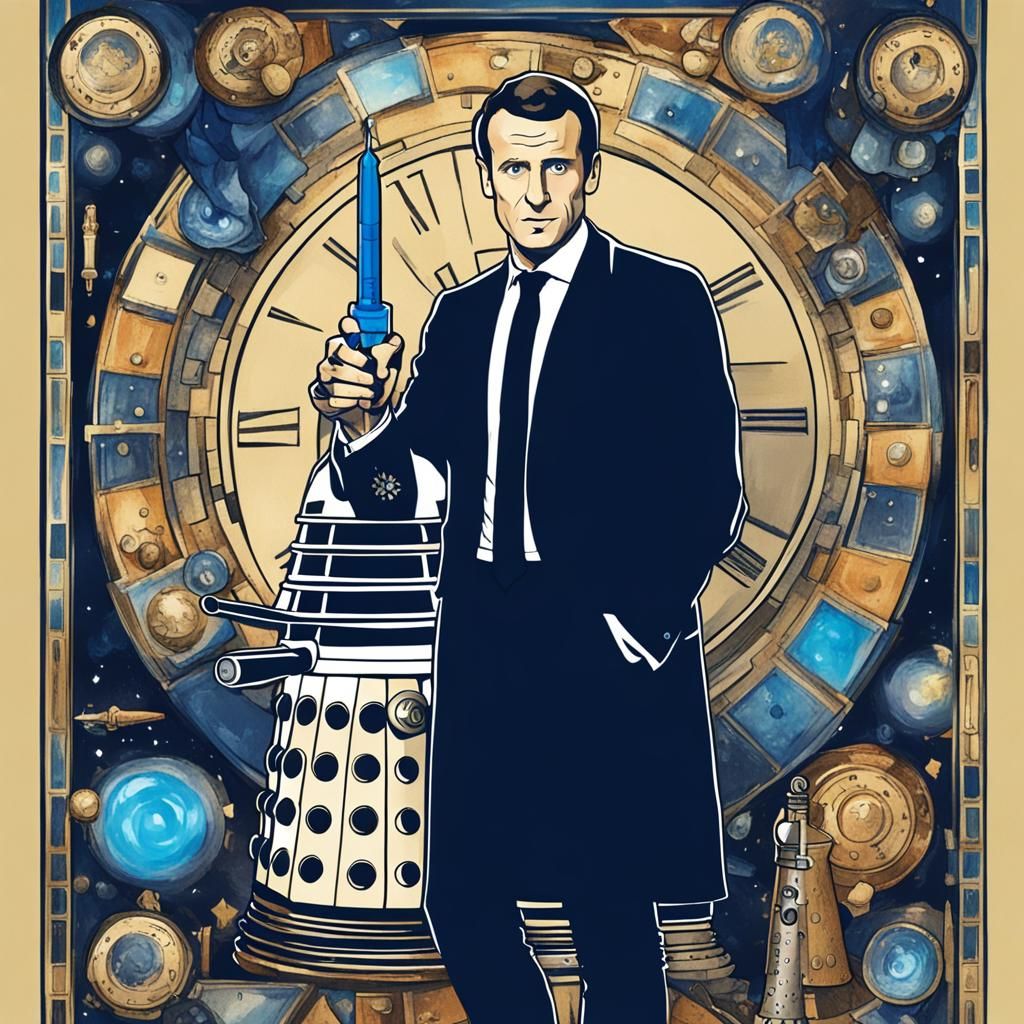 Macron's Doctor Who Confrontation with Dalek