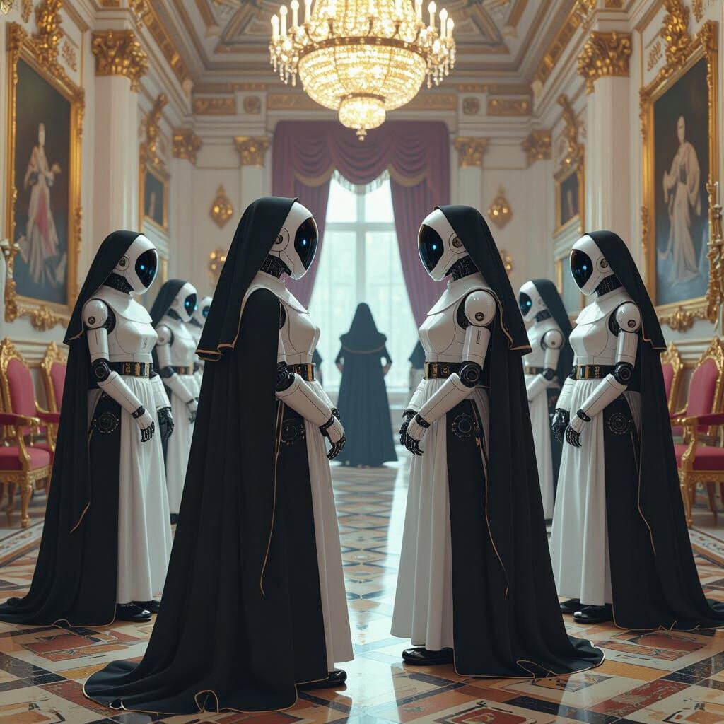 Robots in Nun Disguise Invade Buckingham Palace