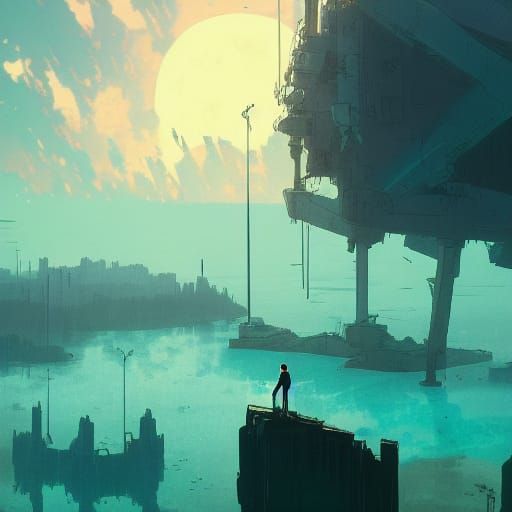 Atlantis Falling Apart: Anime Art by Studio Ghibli