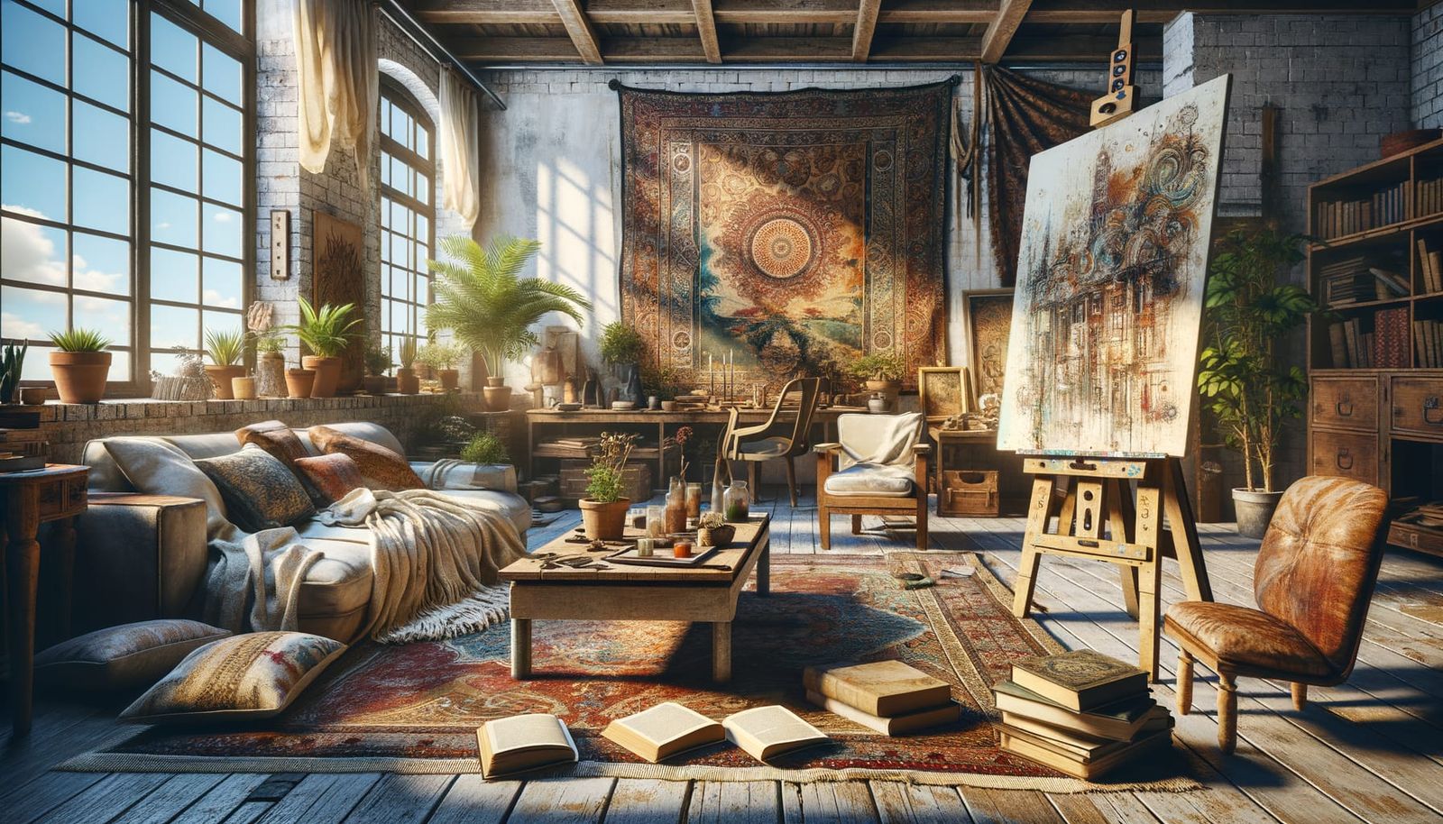 Bohemian Lifestyle Illustration: Artistic, Unconventional Lo...