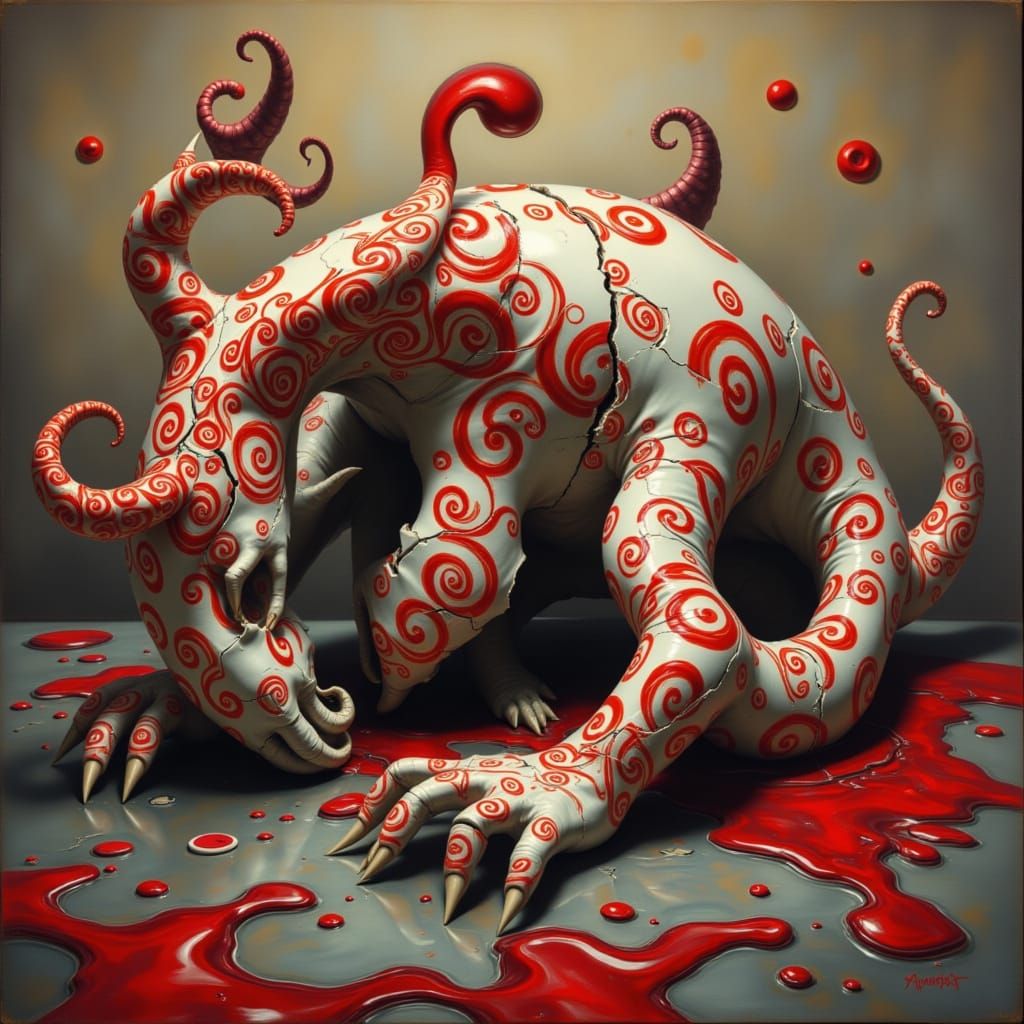 Whimsical Kidcore Monsters in Delicate Style