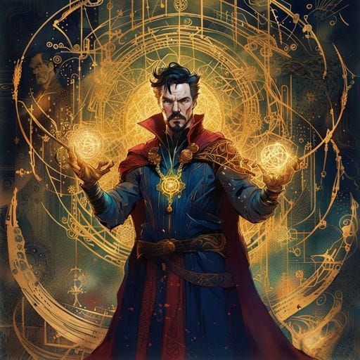 Steampunk Doctor Strange Illustration