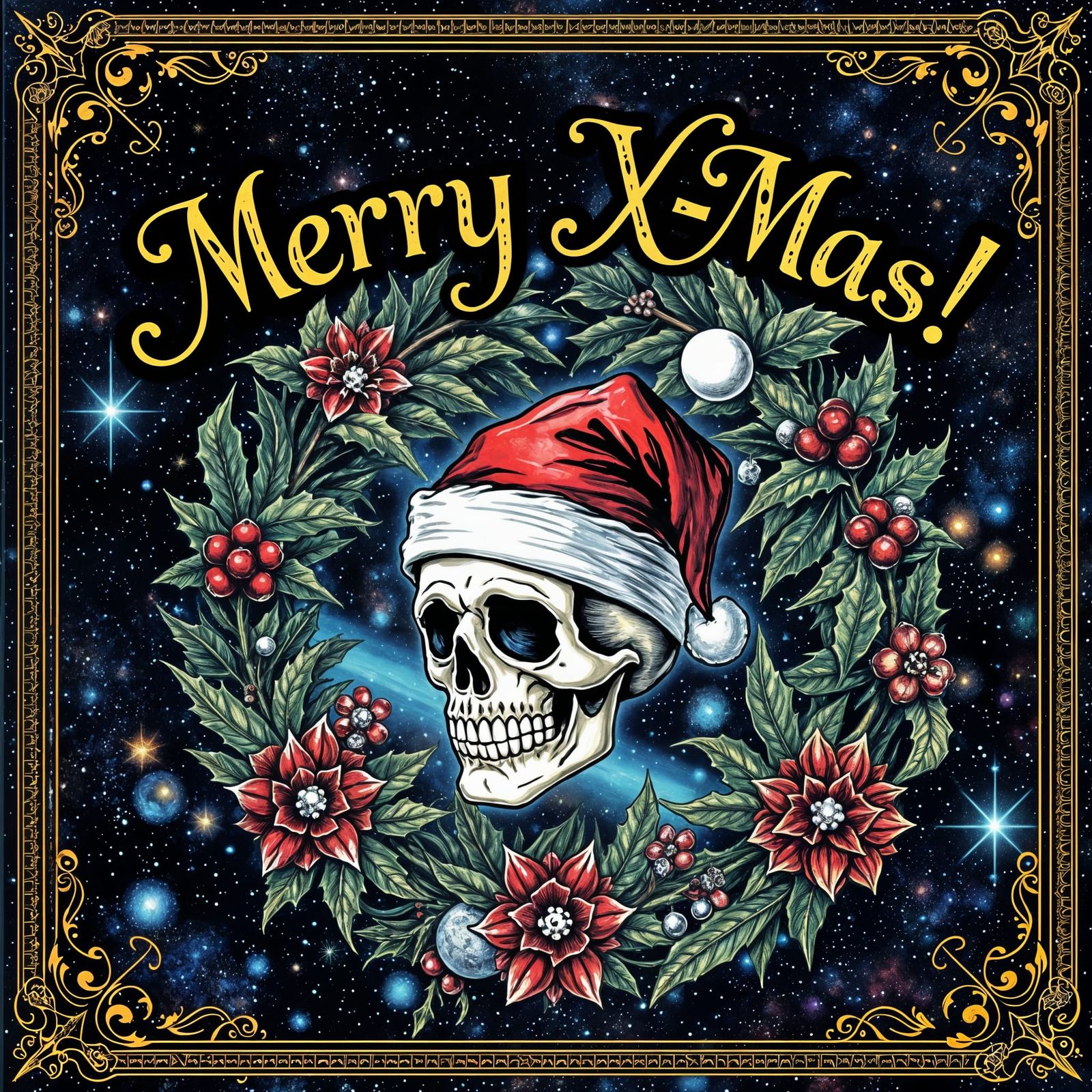 Gothic Romance Christmas Album Cover Masterpiece