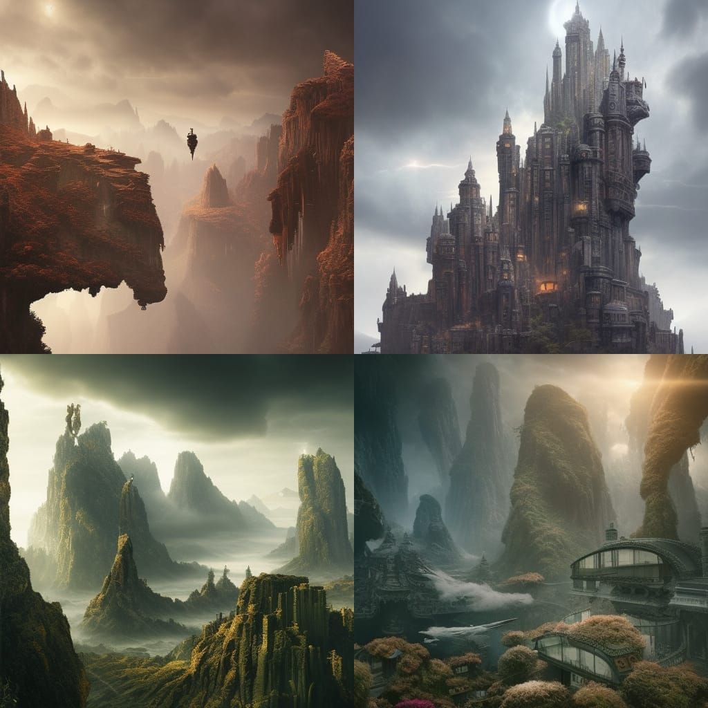 Epic Cinematic Digital Matte Painting of Infinity