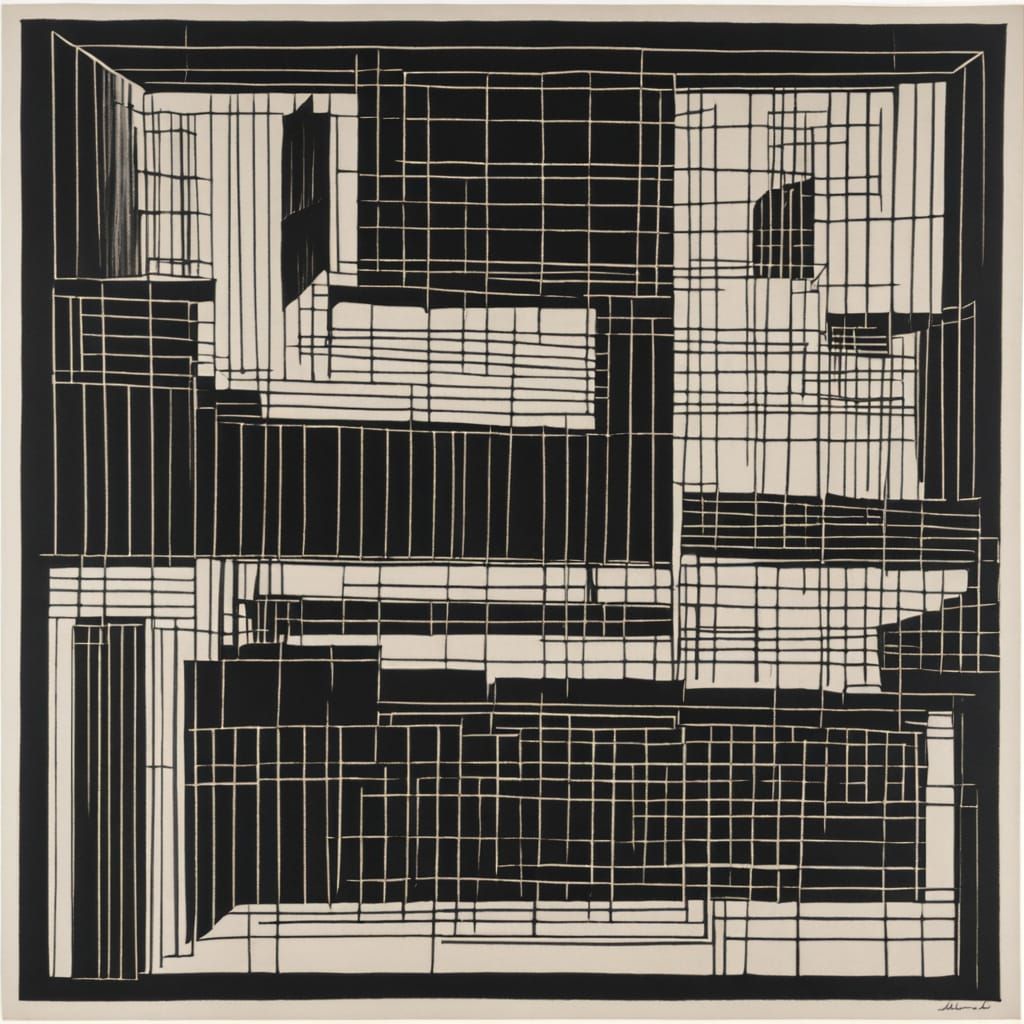 Grimdark Artwork in Dark Monochromatic Tones