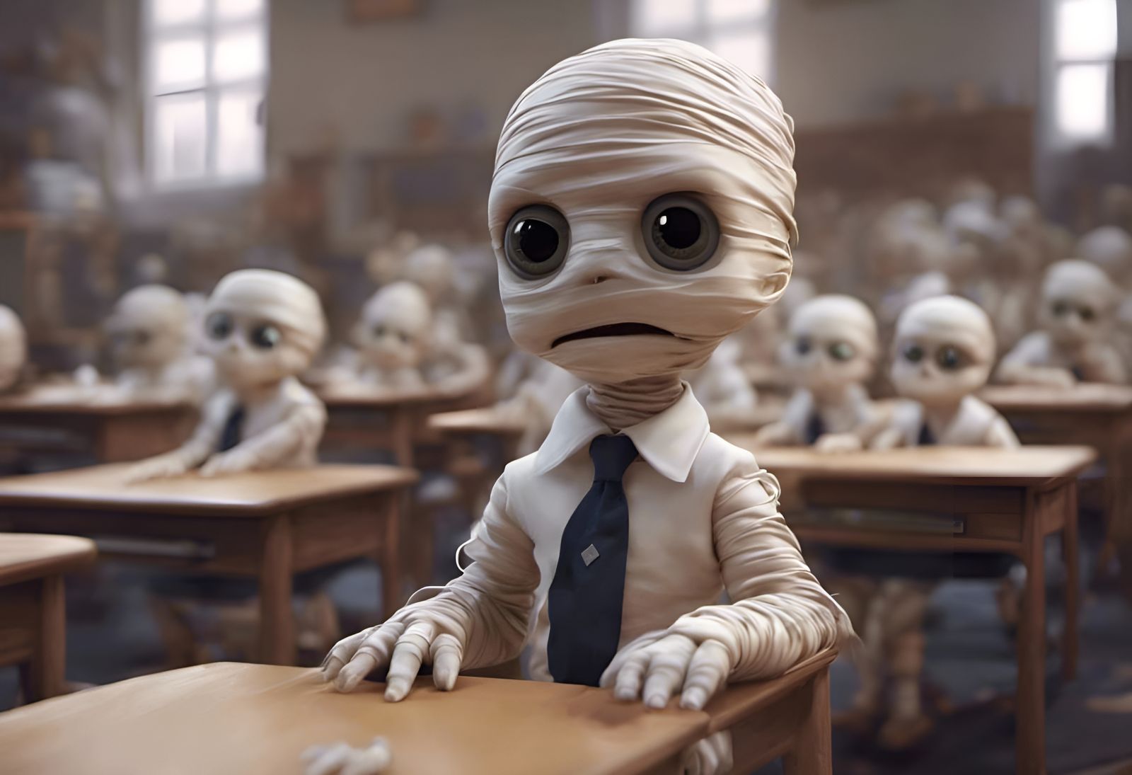 Adorable Mummy's First Day at Monster School