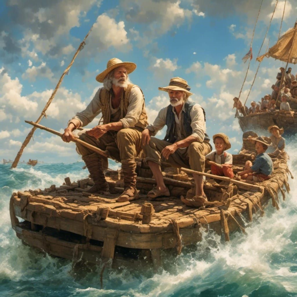 Huck Finn and Uncle Tom in Hyperrealism