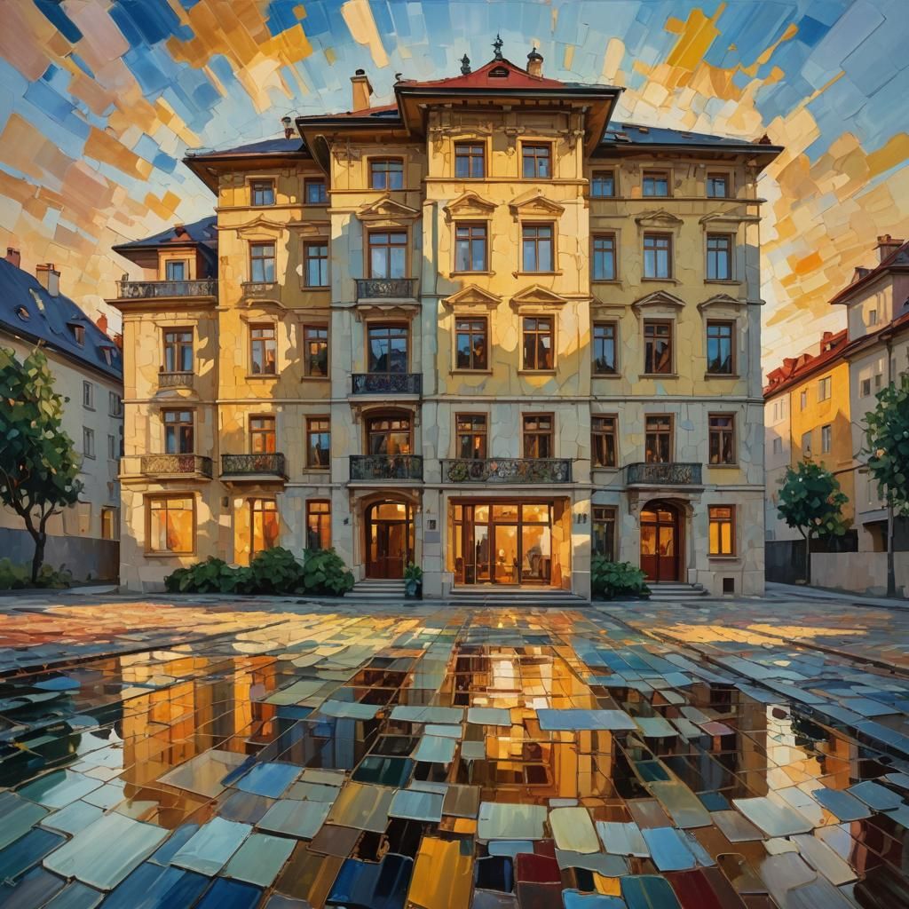 Modern Prague Villa in Neo-Impressionistic Style