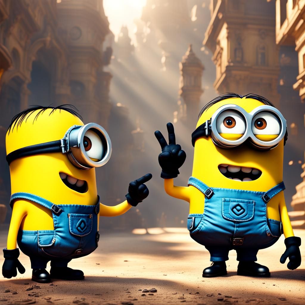 Minions Reimagined as Eshays in Digital Painting