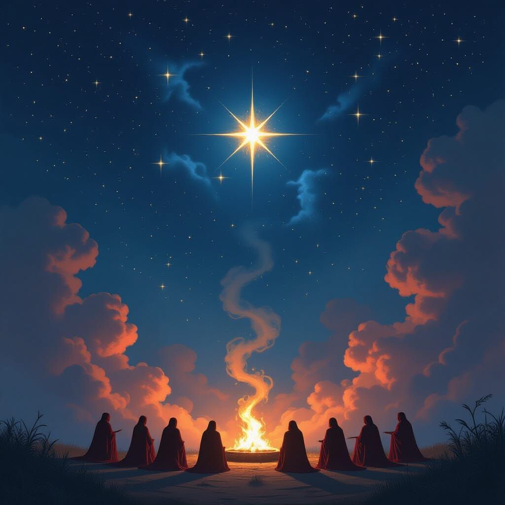 Occult Ritual Under Cryptic Constellations