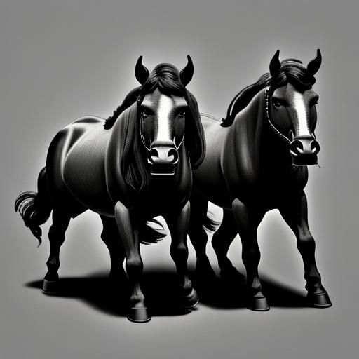 Classic Hippocentaurs in High Contrast