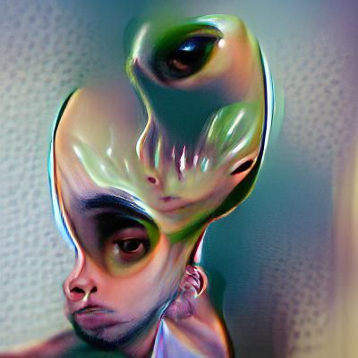 Alien Self Portrait: Extraterrestrial Art