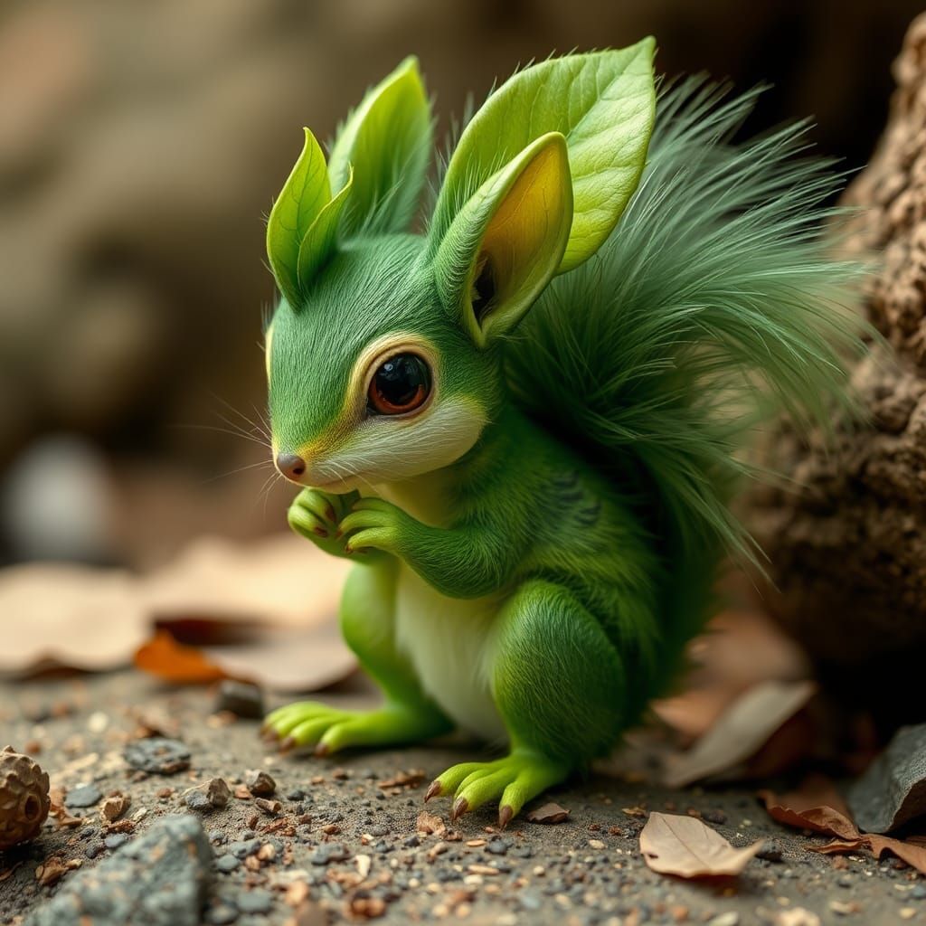 Chlorophyll Creature Blends Plant and Animal