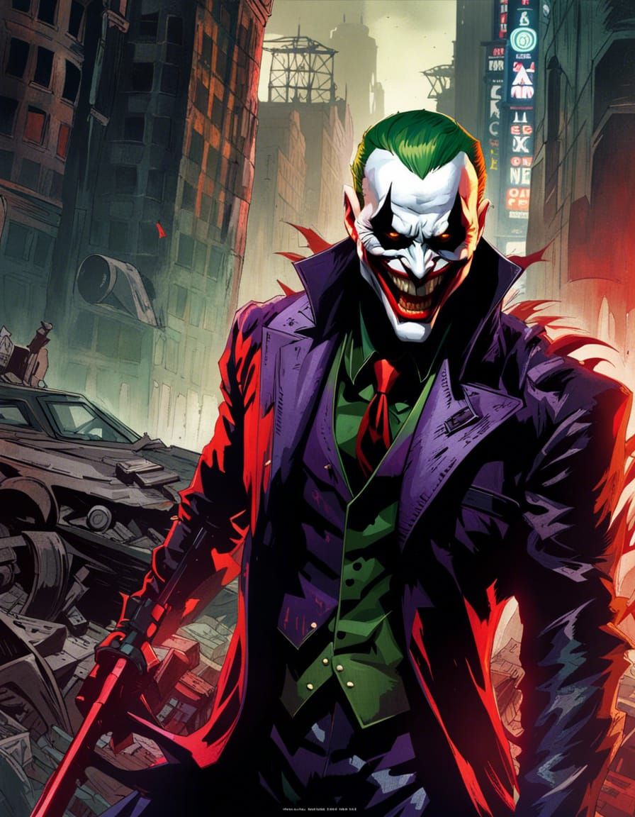Joker as Venom by Bojan Jevtic + Ashley Wood :: Creepy expre...