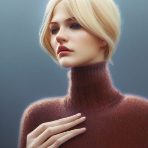 Fall Fashion Portrait in Art Nouveau Style