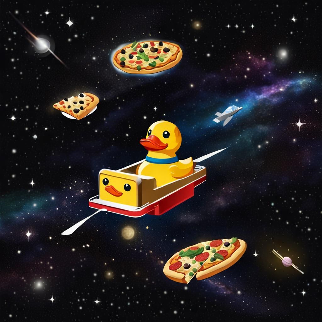 Everyday Objects Drifting in Space, Cosmic Illustration