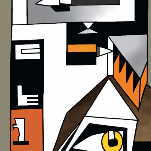 Abstract Cubist Nightmare Inspired by Gleizes and Kurasov