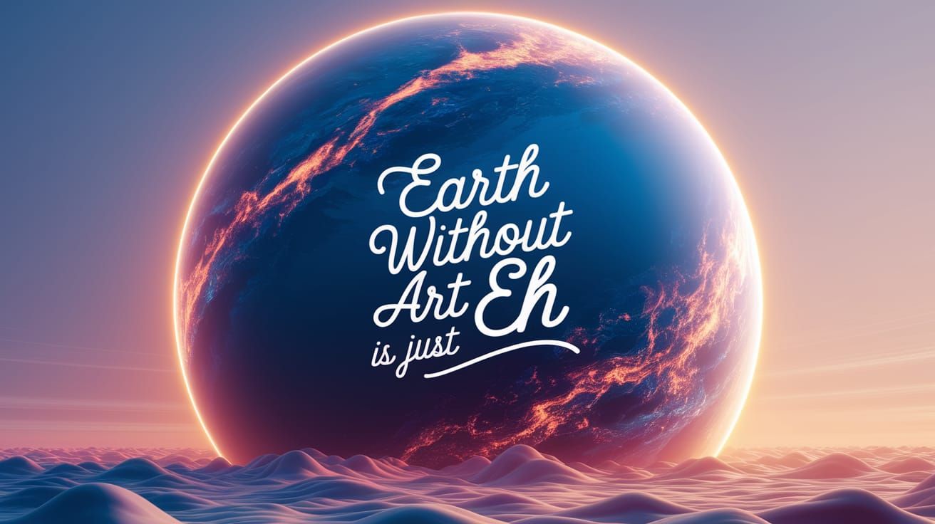 Surreal Blue Planet Celebrates Earth's Beauty in Art