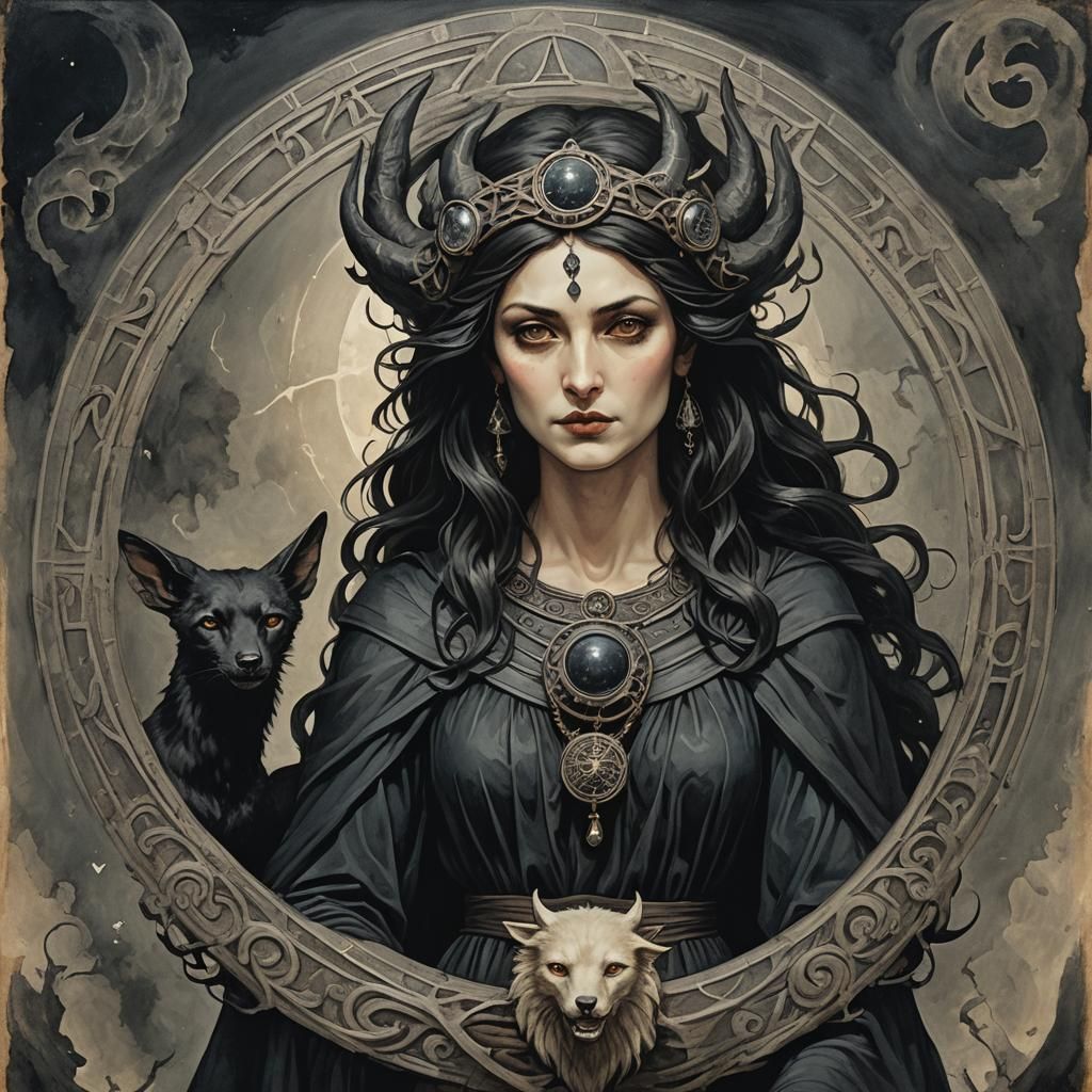 Mystical Hecate: An AI Interpretation