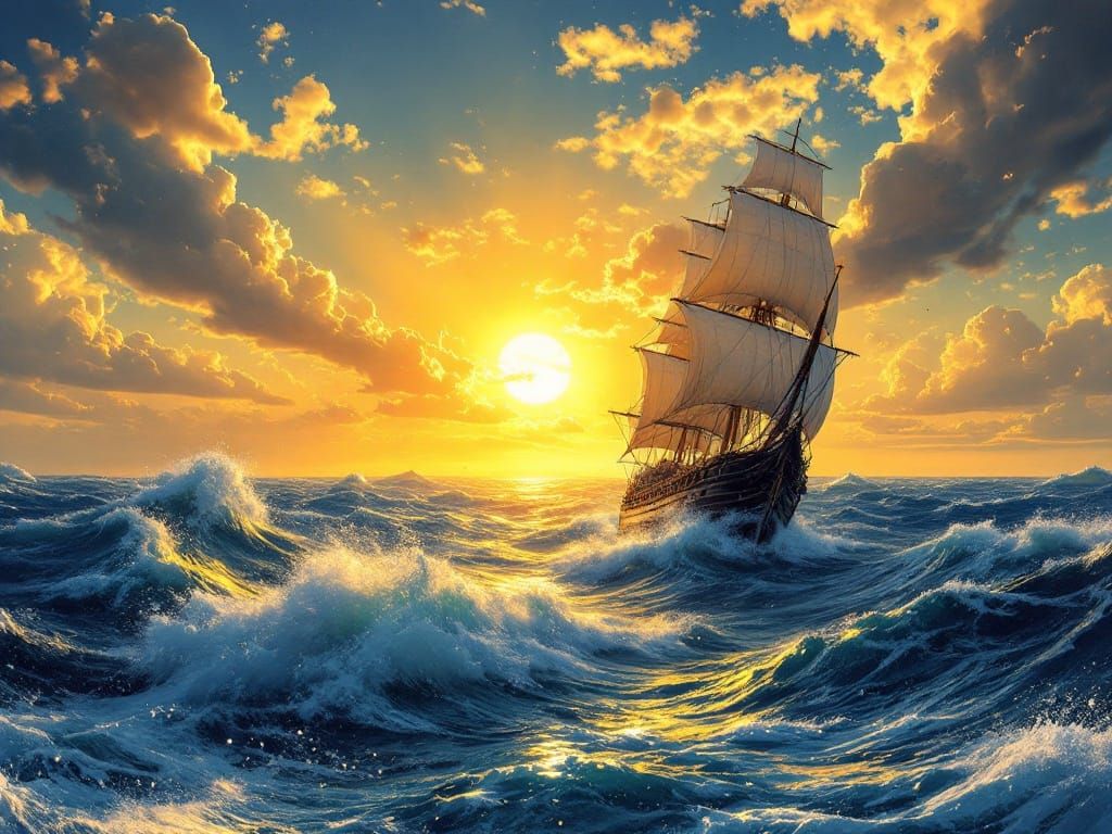 Golden Skies Unfurl as the Horizon Beckons Adventure