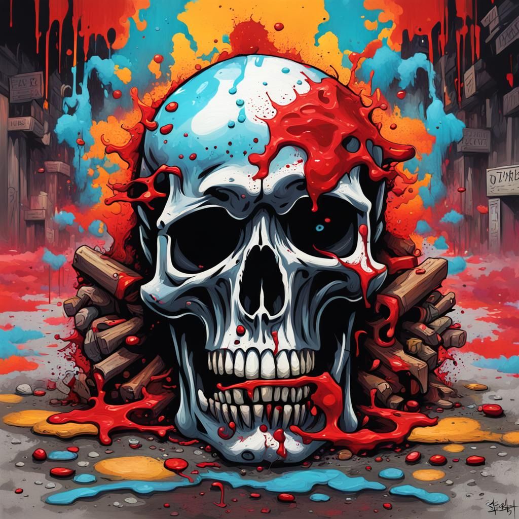 Graffiti Art: War, Death, and Horror in Street Art Style
