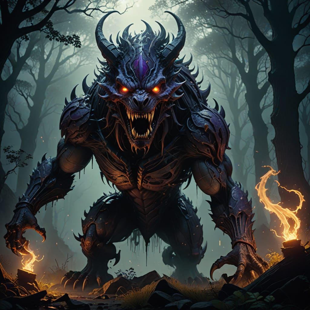 Twisted Beast of Dark Fantasy