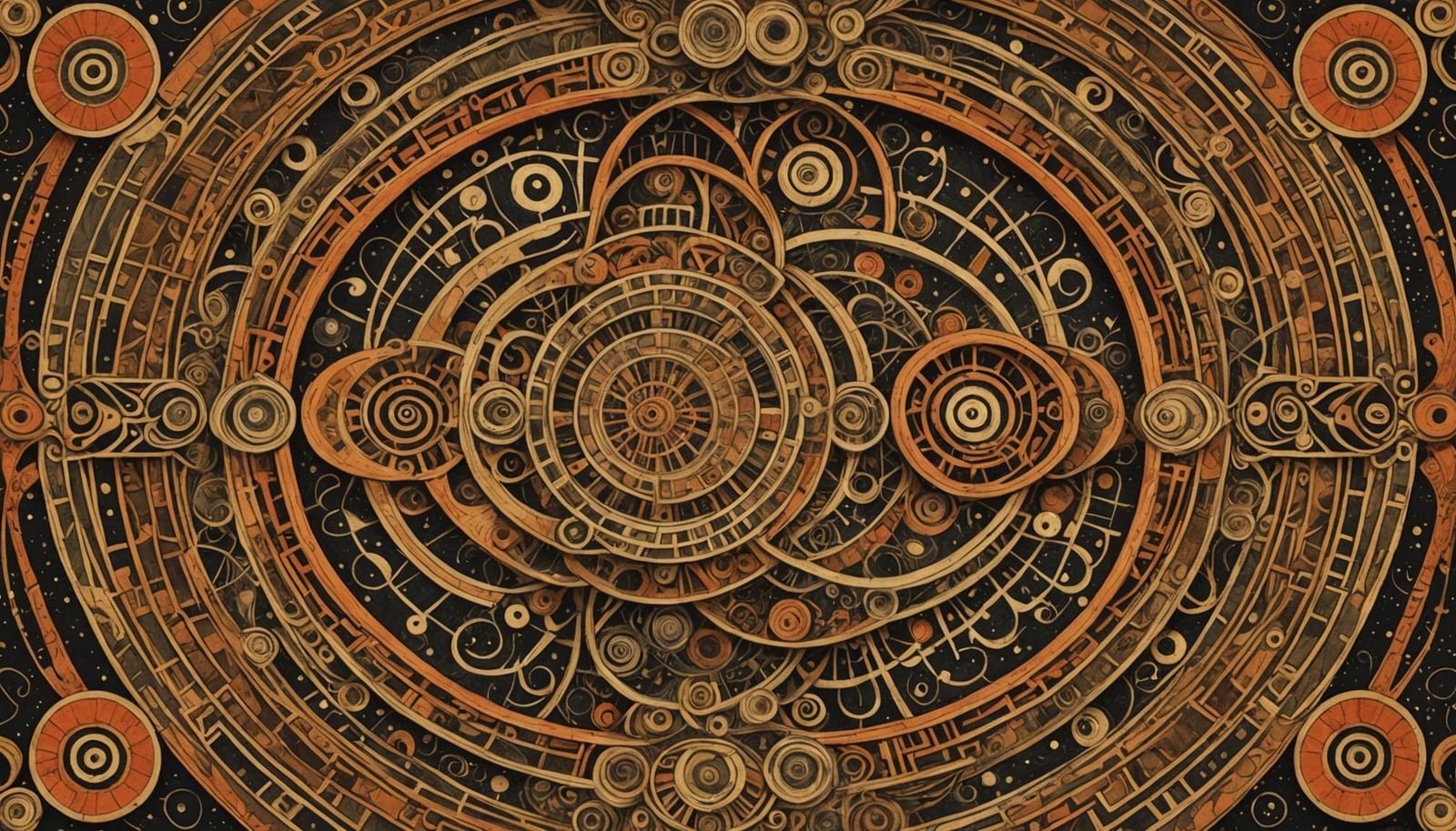 Intricate Outsider Art Drawing with Geometric Patterns