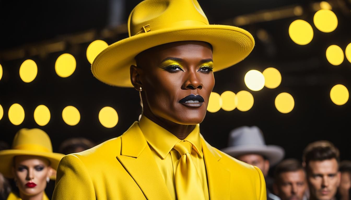 Grace Jones as The Man in the Yellow Hat