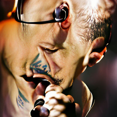 Chester Bennington Performing Live on Stage