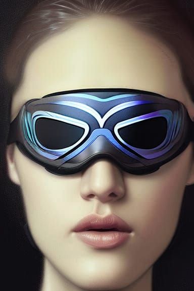 Woman in Black 3D Sleep Mask