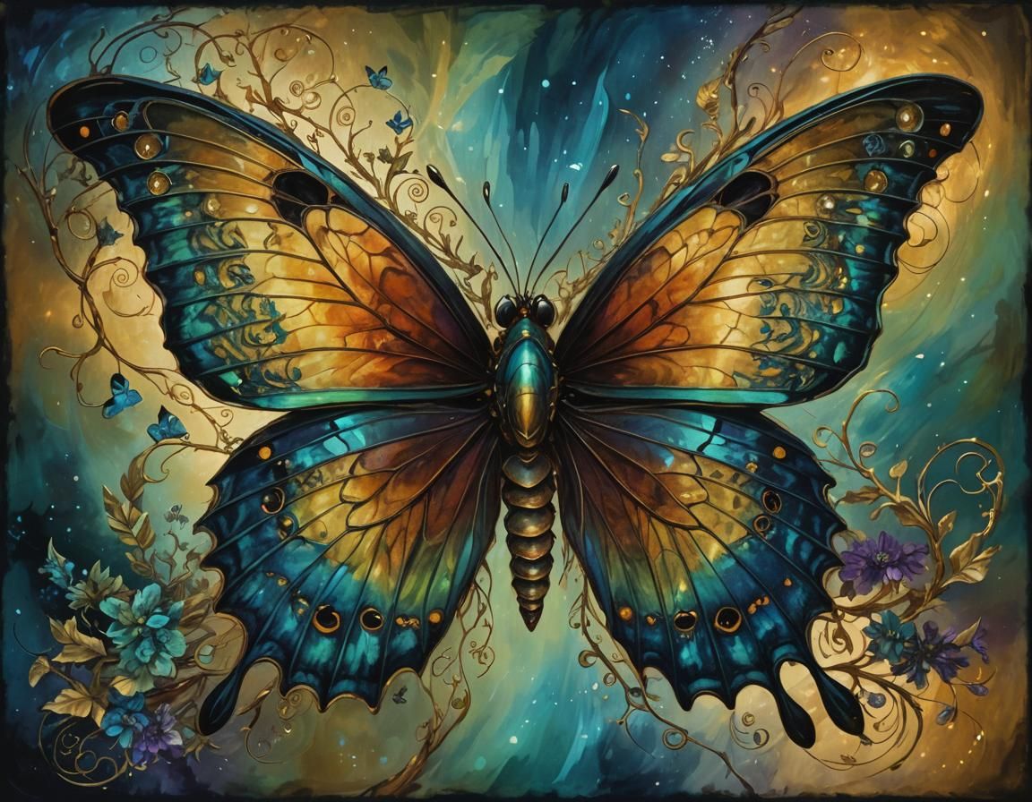 Eldritch Butterfly on Alien Branch: Fantasy Realism